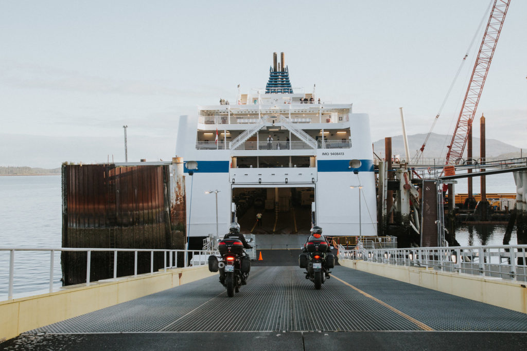 Route 16 Motorcycle Tour - Prince Rupert Ferry